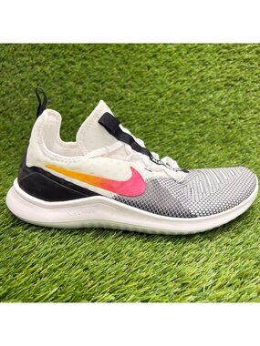 Nike Free TR 8 Womens Size 7.5 Black White Pink Athletic Running Shoes Sneakers